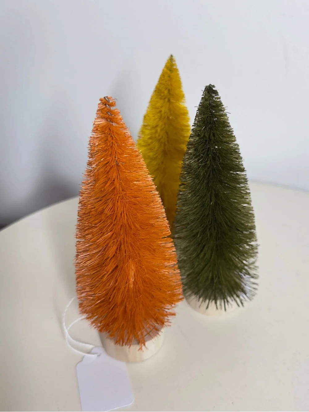 Set of 3 Fall Bottle Brush Trees